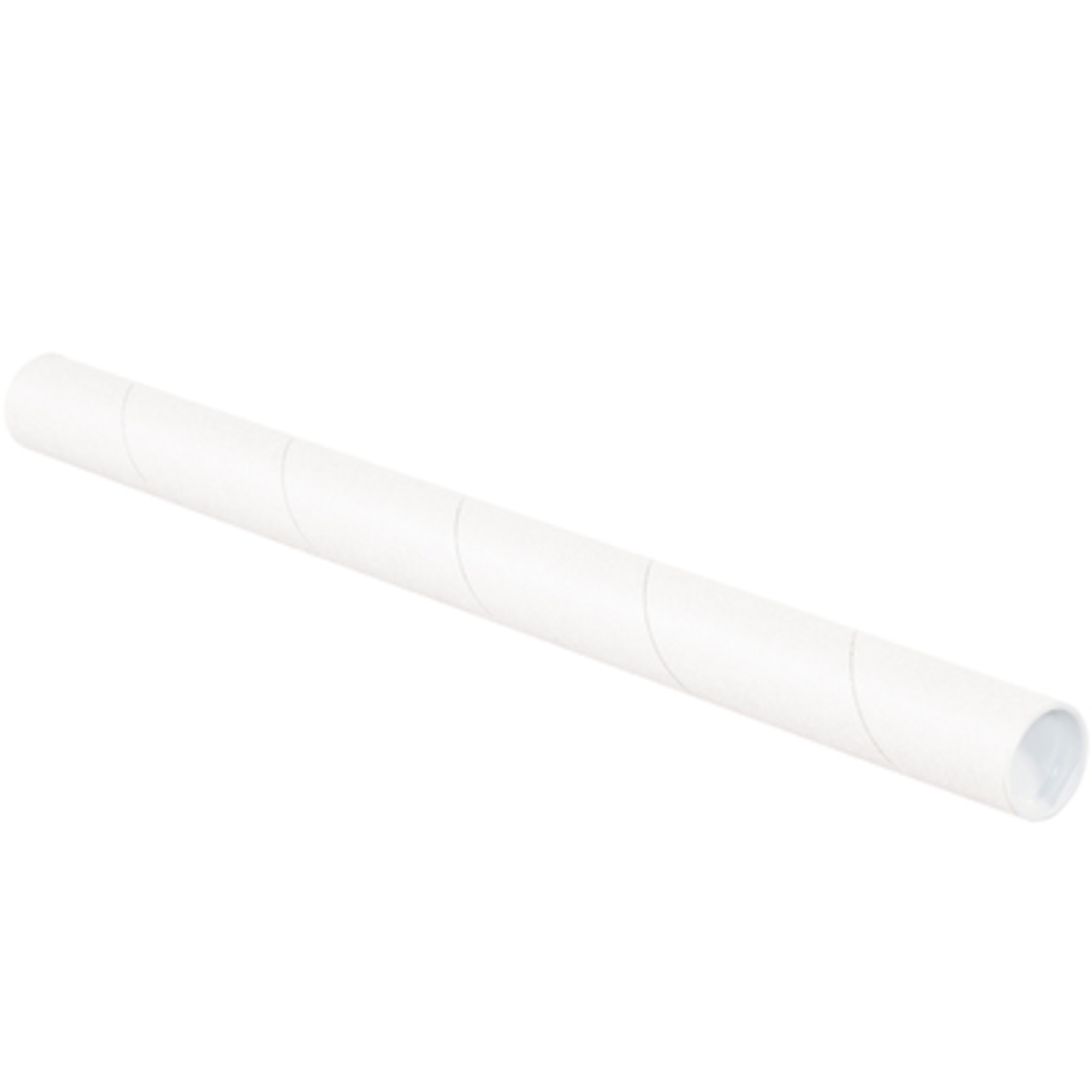 1 1/2 x 30in. Whi. Tub. with Caps 50/CS, Model# P1530W